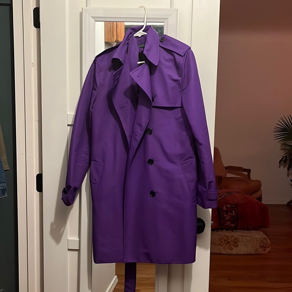 Ralph Lauren purple mid thigh trench